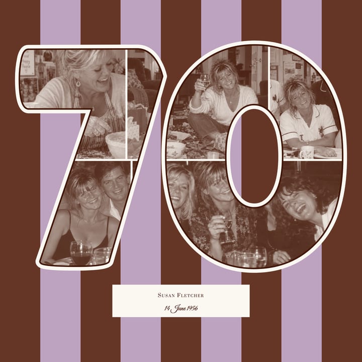 Chocolate and lilac stripes cover