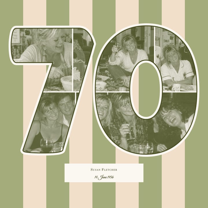 Sage and cream stripes cover
