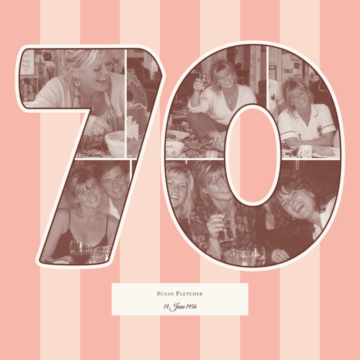 Blush and pale pink stripes cover