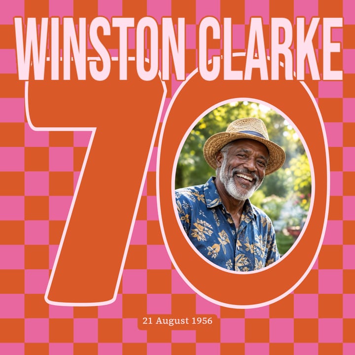 Orange and pink check, Lilita One cover