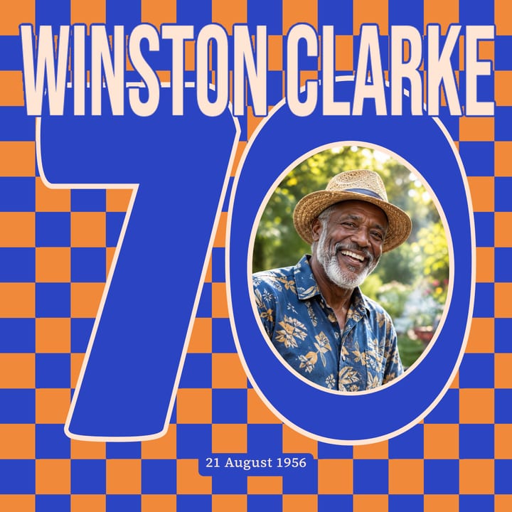Blue and orange check, Lilita One cover