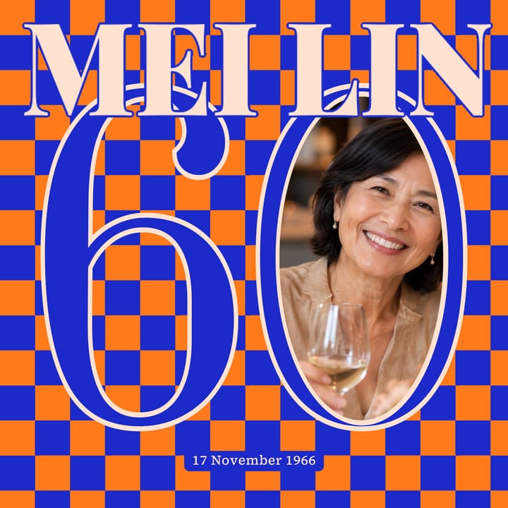 Cobalt and orange check, Prata cover