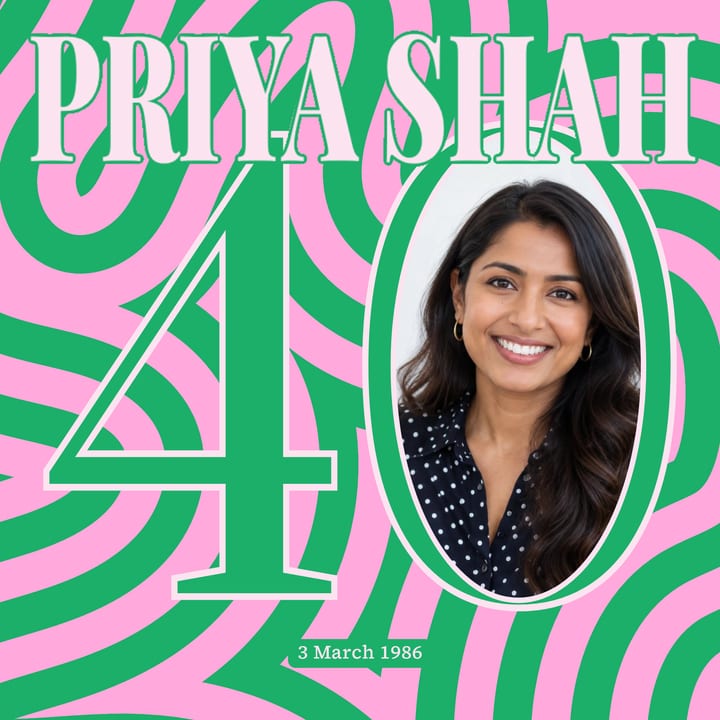 Green and pink swirl, Prata cover