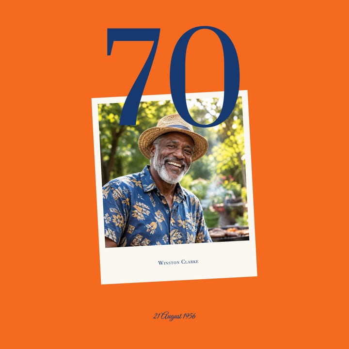 Tangerine and navy cover
