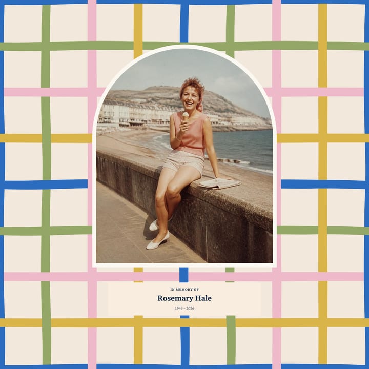 Cream plaid, arched photo cover