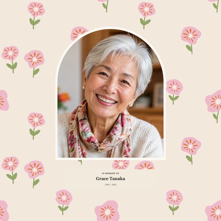 Small pink flowers, arched photo cover