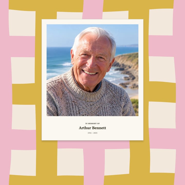 Pink and yellow lattice, framed photo cover