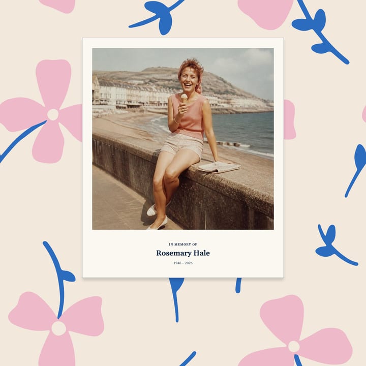 Pink and blue sprigs, framed photo cover